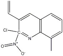 E-2-CHLORO-8-METHYL-3-(2-NITRO)비닐퀴놀린 구조식 이미지