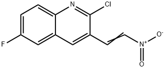 E-2-CHLORO-6-FLUORO-3-(2-NITRO)VINYLQUINOLINE Structure