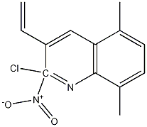 E-2-클로로-5,8-DIMETHYL-3-(2-니트로)비닐퀴놀린 구조식 이미지