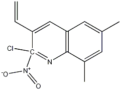 E-2-CHLORO-6,8-DIMETHYL-3-(2-NITRO)VINYLQUINOLINE Structure