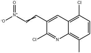 E-2,5-DICHLORO-8-METHYL-3-(2-NITRO)VINYLQUINOLINE Structure