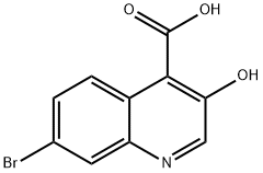 7-BROMO-3-HYDROXYQUINOLINE-4-CARBOXYLIC ACID 구조식 이미지