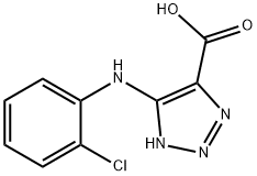 5-(2-Chlorophenylamino)-1H-1,2,3-triazole-4-carboxylic acid 구조식 이미지