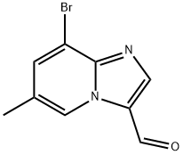 8-Bromo-6-methylimidazo[1,2-a]pyridine-3-carbaldehyde 구조식 이미지