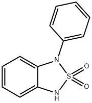 1-페닐-1,3-디하이드로-2,1,3-벤조티아디아졸2,2-디옥사이드 구조식 이미지