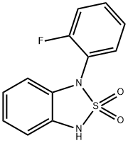 1-(2-Fluorophenyl)-1,3-dihydro-2,1,3-benzothiadiazole 2,2-dioxide 구조식 이미지