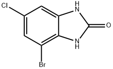 4-Bromo-6-chloro-1H-benzo[d]imidazol-2(3H)-one 구조식 이미지