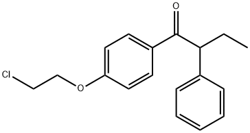 1-[4-(2-Chloroethoxy)phenyl]-2-ethyl-2-phenylethanone 구조식 이미지