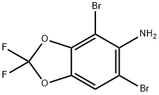 4,6-Dibromo-2,2-difluorobenzo[d][1,3]dioxol-5-amine Structure