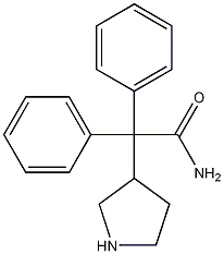 a,a-Diphenyl-3-pyrrolidineacetamide Structure