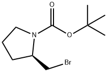 (R)-tert-부틸2-(브로모메틸)피롤리딘-1-카르복실레이트 구조식 이미지
