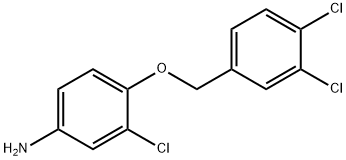 3-클로로-4-[(3,4-디클로로페닐)메톡시]벤젠아민 구조식 이미지
