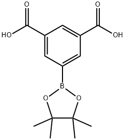 5-(4,4,5,5-테트라메틸-1,3,2-디옥사보롤란-2-일)이소프탈산 구조식 이미지