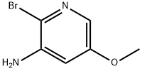 2-브로모-5-메톡시-피리딘-3-일아민 구조식 이미지