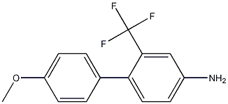 4'-METHOXY-2-(TRIFLUOROMETHYL)BIPHENYL-4-AMINE Structure