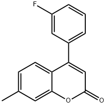 4-(3-fluorophenyl)-7-methyl-2H-chromen-2-one Structure