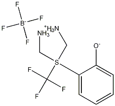 [(Oxido)phenyl(trifluoromethyl)-lambda4-sulfanylidene]dimethylammonium Tetrafluoroborate Structure
