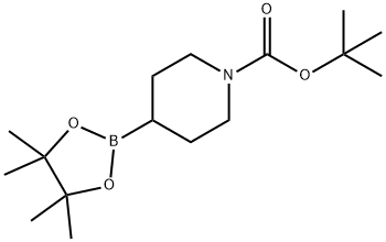tert-butyl 4-(4,4,5,5-tetramethyl-1,3,2-dioxaborolan-2-yl)piperidine-1-carboxylate 구조식 이미지