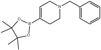 1-BENZYL-1,2,3,6-TETRAHYDROPYRIDINE-4-BORONIC ACID PINACOL ESTER 구조식 이미지