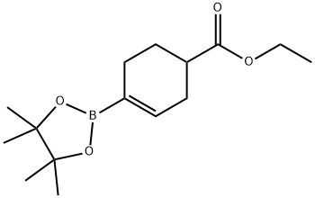 4-(4,4,5,5-TETRAMETHYL-[1,3,2]DIOXABOROLAN-2-YL)CYCLOHEX-3-ENE-1-CARBOXYLIC ACID ETHYL ESTER Structure