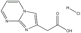 이미다조[1,2-a]피리미딘-2-아세트산염산염 구조식 이미지