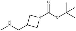 Tert-Butyl3-((methylamino)methyl)azetidine-1-carboxylate 구조식 이미지