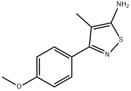 3-(4-메톡시페닐)-4-메틸이소티아졸-5-아민 구조식 이미지