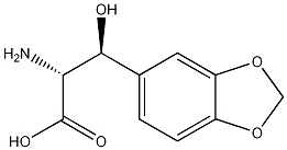 1,3-Benzodioxole-5-propanoicacid,a-amino-b-hydroxy-,[S-(R*,S*)]- Structure