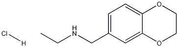 N-((2,3-dihydrobenzo[b][1,4]dioxin-6-yl)methyl)ethanamine  hydrochloride 구조식 이미지