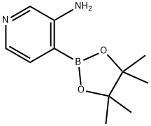 3-PYRIDINAMINE, 4-(4,4,5,5-TETRAMETHYL-1,3,2-DIOXABOROLAN-2-YL)- 구조식 이미지
