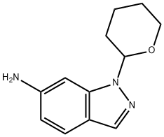 1-(Tetrahydro-pyran-2-yl)-1H-indazol-6-ylamine Structure