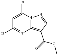 methyl 5,7-dichloropyrazolo[1,5-a]pyrimidine-3-carboxylate 구조식 이미지
