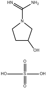 3-hydroxypyrrolidine-1-carboxamidine sulfate Structure