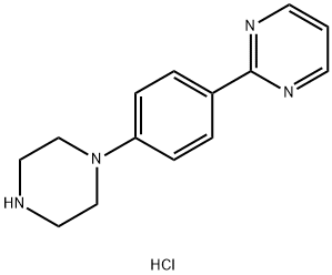 2-(4-(피페라진-1-일)페닐)피리미딘염산염 구조식 이미지