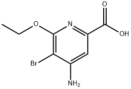 4-아미노-5-브로모-6-에톡시피콜린산 구조식 이미지