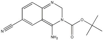 4-Amino-6-cyano-3(2H)-quinazolinecarboxylic acid-1,1-dimethylethyl ester 구조식 이미지