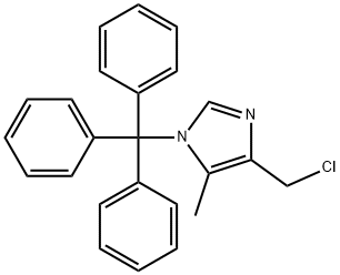 4-(Chloromethyl)-5-methyl-1-(triphenylmethyl)-1H-imidazole Structure