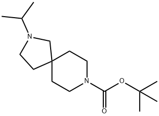 2,8-Diazaspiro[4.5]decane-8-carboxylic acid, 2-(1-methylethyl)-, 1,1-dimethylethyl ester Structure