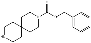 3,9-Diazaspiro[5.5]undecane-3-carboxylic acid, phenylmethyl ester Structure