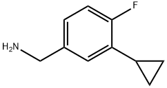 (3-시클로프로필-4-플루오로페닐)메탄아민 구조식 이미지