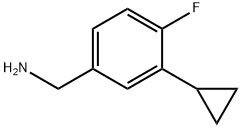 (3-cyclopropyl-4-fluorophenyl)methanamine Structure