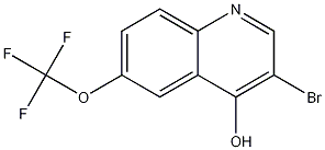 3-Bromo-4-hydroxy-6-trifluoromethoxyquinoline Structure