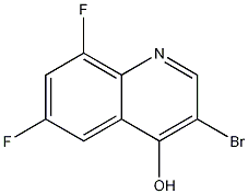 3-Bromo-6,8-difluoro-4-hydroxyquinoline Structure