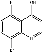 8-bromo-5-fluoroquinolin-4-ol Structure