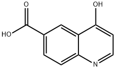 4-Hydroxyquinoline-6-carboxylic acid 구조식 이미지