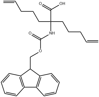 2-(((9H-fluoren-9-yl)methoxy)carbonylamino)-2-(pent-4-enyl)hept-6-enoic acid Structure