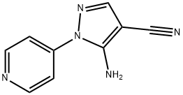 5-amino-1-(pyridin-4-yl)-1H-pyrazole-4-carbonitrile Structure