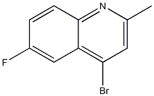 4-BROMO-6-FLUORO-2-METHYLQUINOLINE Structure