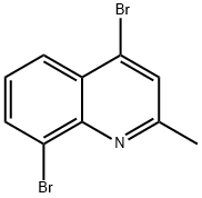 4,8-디브로모-2-메틸퀴놀린 구조식 이미지