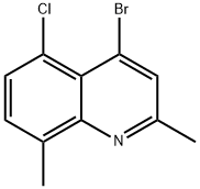 4-BROMO-5-CHLORO-2,8-DIMETHYLQUINOLINE Structure